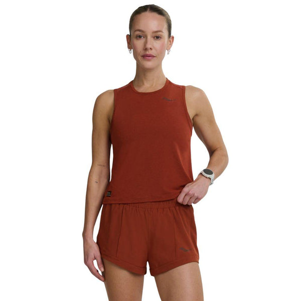 SAUCONY STOPWATCH CROP TANK เสื้อกล้ามครอปผู้หญิง