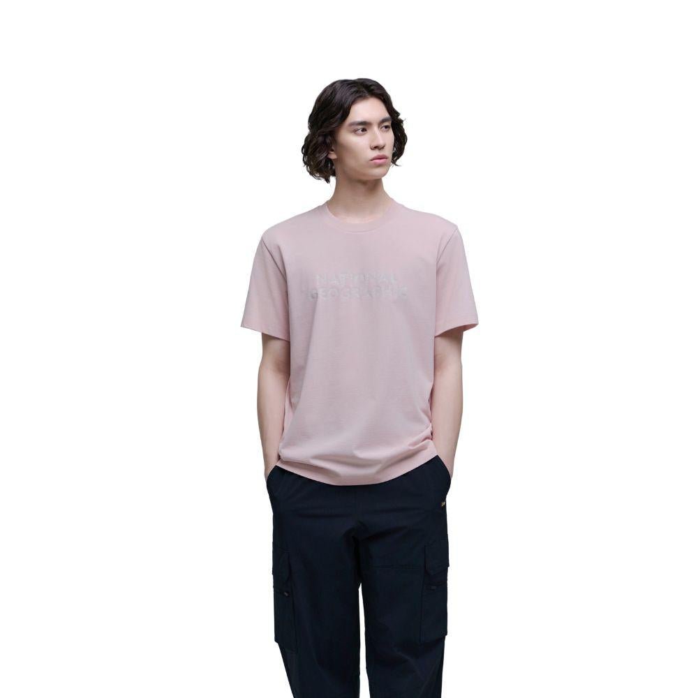 NATIONAL GEOGRAPHIC NEODY BIG LOGO BASIC FIT เสื้อยืดทีเชิ๊ตสำหรับผู้ชายและผู้หญิง - Rev Online