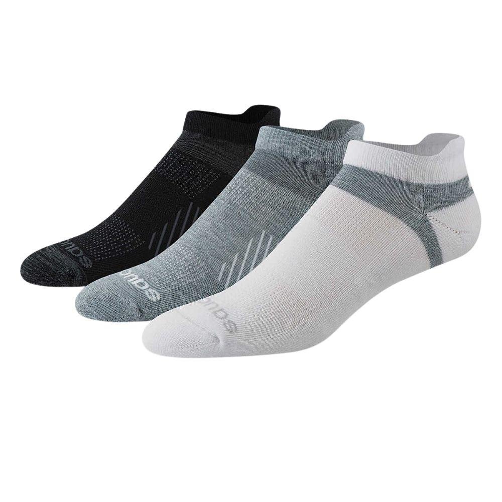 SAUCONY INFERNO NO SHOW SOCK3/PACK ถุงเท้าวิ่งสำหรับผุ้ชายและผู้หญิง - Rev Online