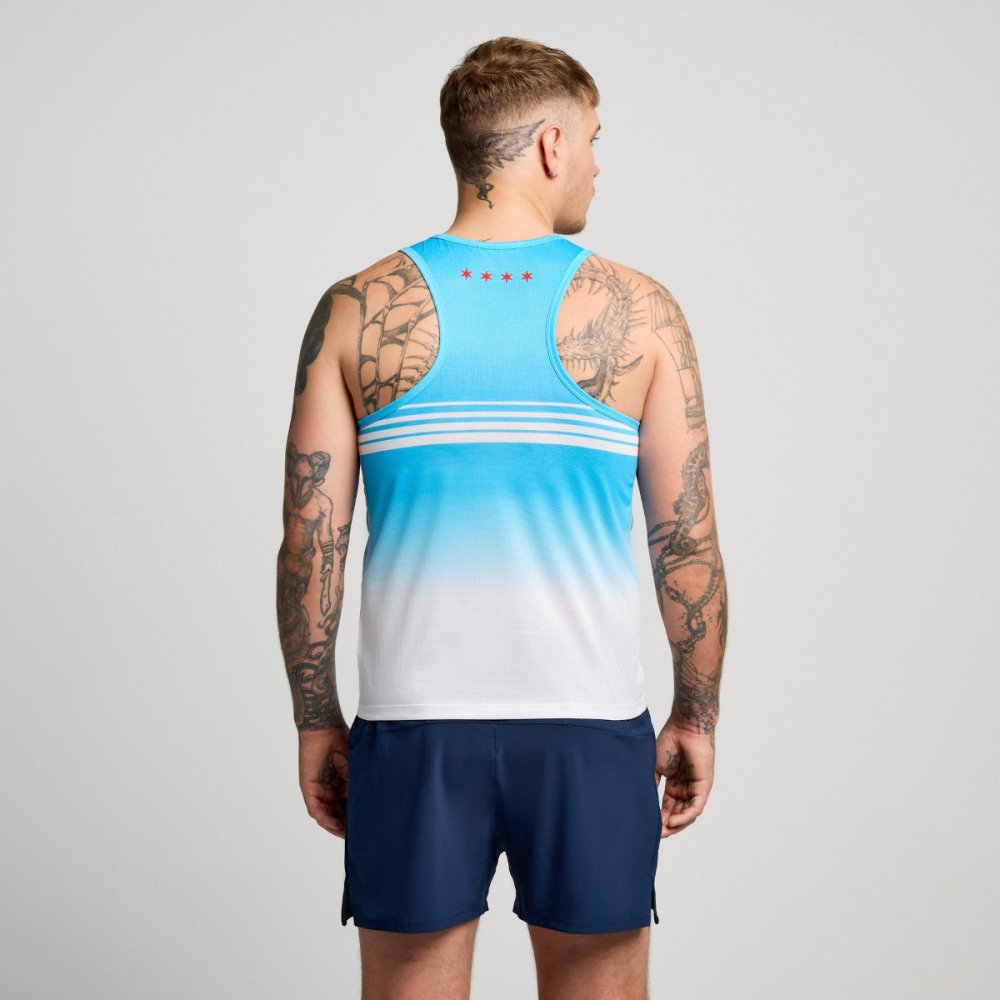 SAUCONY - STOPWATCH GRAPHIC SINGLET Men - Rev Online