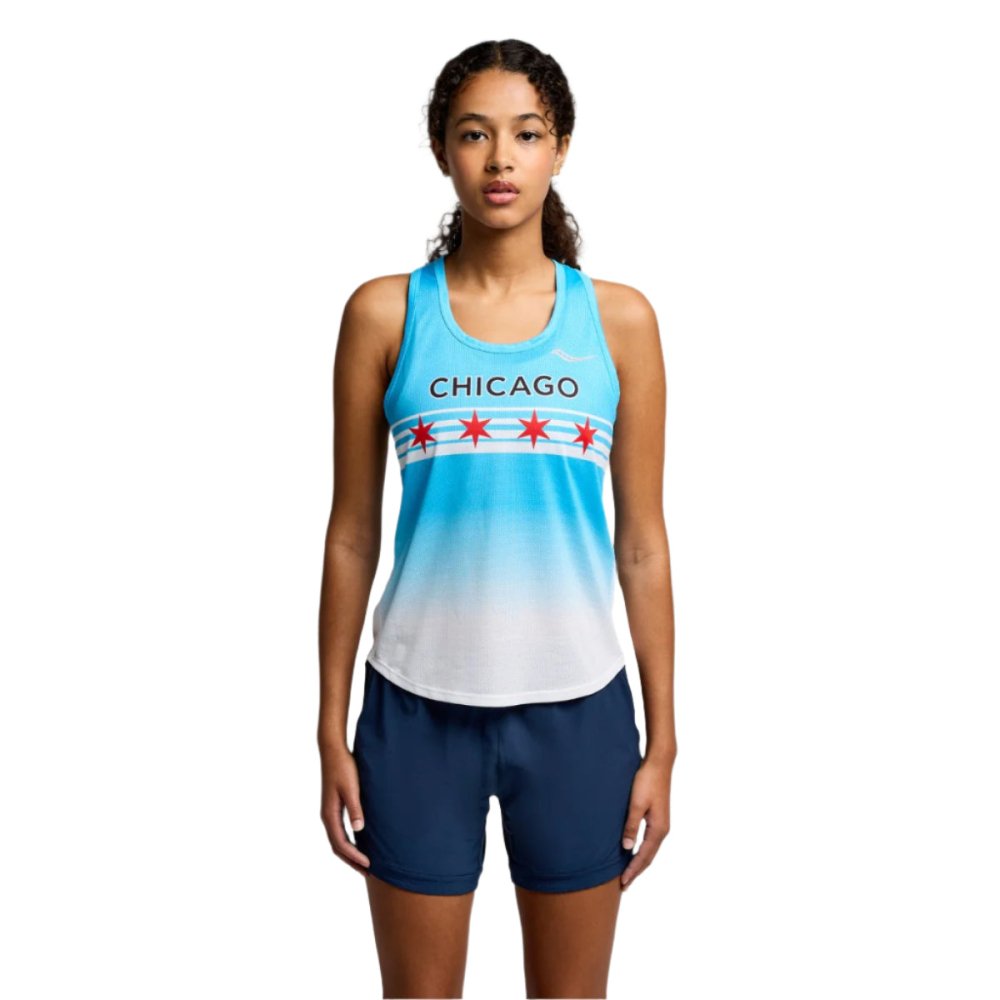 SAUCONY - STOPWATCH GRAPHIC SINGLET Women - Rev Online